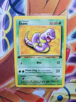 Pokemon Ekans 56/82 Team Rocket 1st edition NM - Image 1