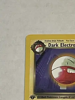 VTG Pokemon TCG Dark Electrode 34/82 1st Edition Team Rocket Non-Holo WOTC 2000 - Image 4