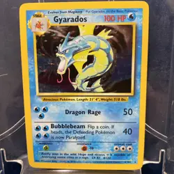 Pokemon TCG Gyarados Base Set 6/102 Holo 1999-2000 Wizards Base Set - Image 1