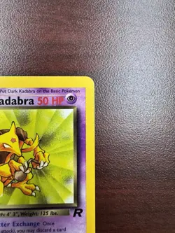 Dark Kadabra 1st Edition Team Rocket 39/82 WOTC Vintage Pokemon (LP) - Image 4