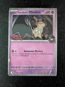 2025 Pokemon DESTINED RIVALS #182 Team Rocket's Prerelease Cosmos Holo Pack (A) - Image 1