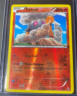 Torkoal (Flashfire 16/106) - Uncommon (Reverse Foil) Pokemon Card - Image 1