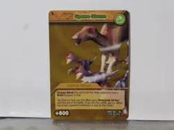 DKBD 068/100 SPORE STORM Dinosaur King Gold Rare Foil Trading Card Move Card - Image 1