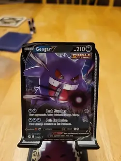 Pokemon TCG Fusion Strike Gengar v Holo Ultra Rare Card 156/264 NM/M - Image 1