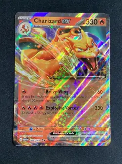 Pokemon TCG Charizard EX 006/165 RR SV2a 151 Card NM Condition - Image 1