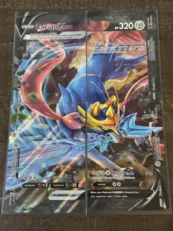 ✨ Pokemon Zacian V-UNION 4 Card Set Sword & Shield Promo SWSH163-SWSH166 Holo NM - Image 1