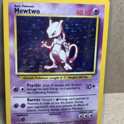 Pokemon TCG Mewtwo 10/102 Base Set Unlimited Holo Card NM/LP - Image 3