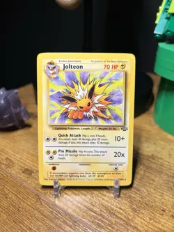 NM Jolteon 20/64 Jungle Unlimited Non Holo Rare WotC Vintage Pokemon TCG Card - Image 1