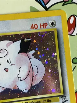 Clefairy Holo 6/130 2001 Base Set Rare WOTC Pokemon Card TCG *Swirl* - Image 3