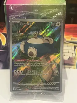 Pokemon TCG Snorlax Promo Card Scarlet Violet 151 SVP051 Holo Sealed - Image 1