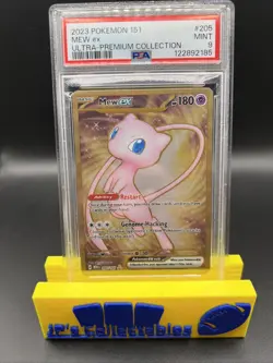 2023 Pokemon 151 Ultra-Premium Collection Mew Ex #205 Metal Card PSA 9 - Image 1
