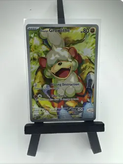 Pokemon TCG Hisuian Growlithe Twilight Masquerade Full Art Holo Card 181/167 - Image 1