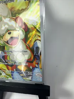 Pokemon TCG Hisuian Growlithe Twilight Masquerade Full Art Holo Card 181/167 - Image 5