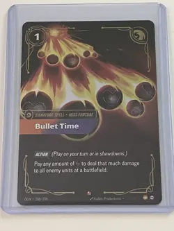 FOIL Riftbound Miss Fortune Card Bullet Time 268/298 English League of legends J - Image 1