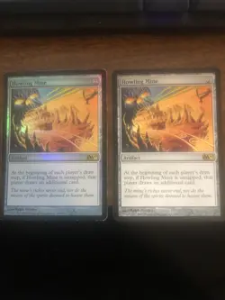 2 Howling Mine One Foil One Non Magic 2010 / M10 NM Artifact Rare CARD (284046) - Image 1