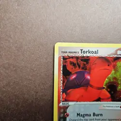 Team Magma's Torkoal 12/95 Pokemon EX Team Magma vs Team Aqua Holo Card - LP - Image 2