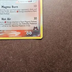 Team Magma's Torkoal 12/95 Pokemon EX Team Magma vs Team Aqua Holo Card - LP - Image 5