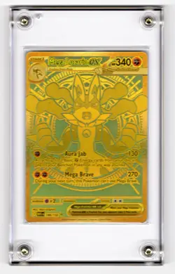 2025 Mega Lucario EX 188/132 Hyper Rare Gold Mega Evolutions Pokemon Card NM - Image 4
