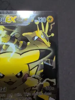 Pokemon TCG Pikachu EX XY124 Black Star Promo Card 2016 Red & Blue Collection - Image 2