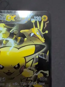 Pokemon TCG Pikachu EX XY124 Black Star Promo Card 2016 Red & Blue Collection - Image 3