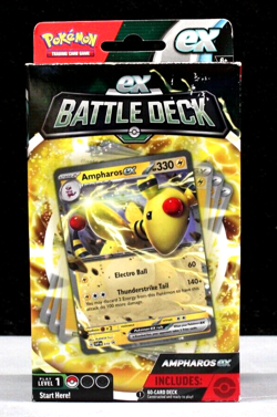 Pokemon Trading Cards - EX Battle Decks - AMPHAROS EX (60-Card Deck, Deck Box+) 820650852282 - Image 1