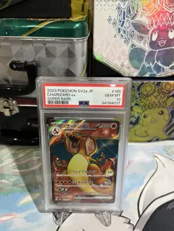 PSA 10 Charizard ex SR Super Rare 185/165 Japanese sv2a Pokemon Card Game 151 - Image 1