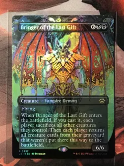 MTG Bringer of the Last Gift FOIL Borderless Lost Caverns of Ixalan LCI 0337 NM - Image 1