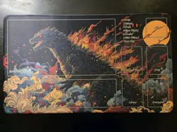 MTG Playmat | Godzilla Playmat | With ZONES! - Image 1