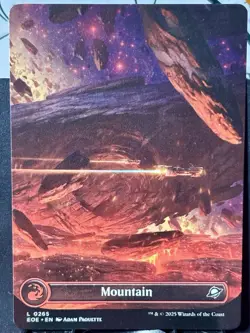 Mountain (0265) (Borderless) x2 - Reg & FOIL - MTG - EOE - LAND ~ NM - Image 2