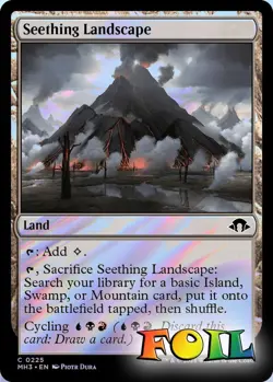 Seething Landscape 0225 MTG Modern Horizons 3 Common NP Foil - Image 1