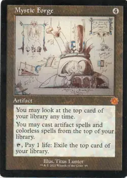 MTG: The Brothers' War: Retro Frame Artifacts: Schematic Mystic Forge: LP Con - Image 1
