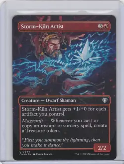 Storm-Kiln Artist (Borderless) Commander Masters Regular - Image 1