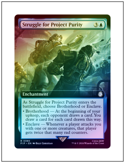 1x Struggle for Project Purity, Extended Art Foil, Magic MTG NM - Image 1