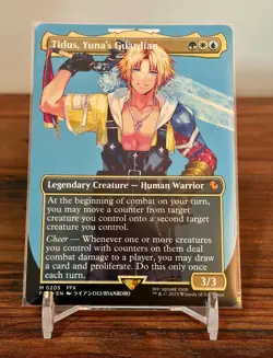 Magic The Gathering MTG #205 Tidus Yuna's Guardian Borderless Non-Foil - Image 1