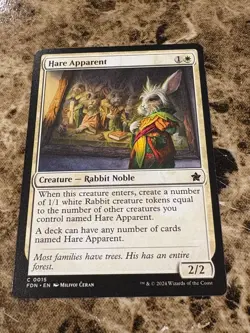 HARE APPARENT Magic MTG Foundations - Image 1