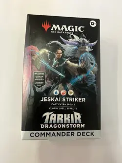 Magic The Gathering Dragonstorm Commander Deck - Jeskai Striker SEALED UNOPENED - Image 1