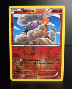 Pokemon TCG - TORKOAL - 16/106 - REVERSE HOLO - XY: FLASHFIRE (2014) - LP/NM - Image 1