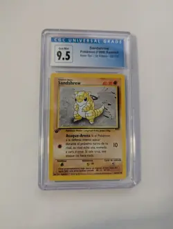 *POP 11* CGC 9.5 GEM MT 10 Sandshrew SPANISH 1st Edition Base Set 62/102 Pokemon - Image 1