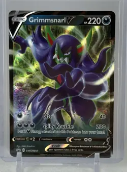 Grimmsnarl V 2020 Pokemon TCG #SWSH057 Black Star Promo Ultra Rare Holo MINT - Image 1