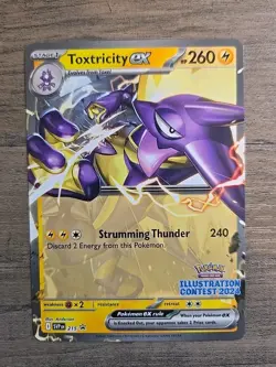 Pokemon TCG Toxtricity ex SVP 215 SV Promo Illustration Contest 2024 NM - Image 1