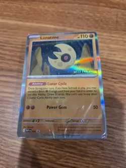 Lunatone Stamped Mega Evolution Promo Sealed with Prerelese Deck Pokemon TCG - Image 1