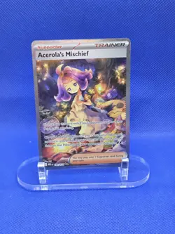 Pokemon ME01 Mega Evolution Acerola’s Mischief 183/132 Special Illustration Rare - Image 1