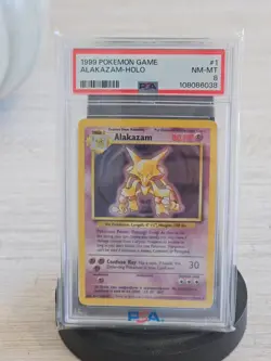 PSA 8 - 1999 Pokemon Alakazam 001/102 Base Set Holo - Image 1