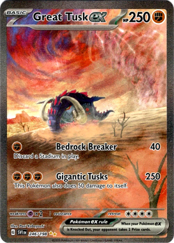 💥Pokemon - Great Tusk ex - 246/198 - Illustration Rare - S & V Base Set - NM💥 - Image 1