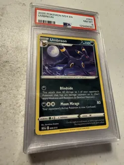 2025 POKEMON M24 EN-MCDONALD'S COLLECTION #009 UMBREON PSA 8 - Image 1