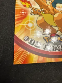 1999 Topps Pokemon TV Animation Series 1 Black Logo Back #6 Charizard - Image 5