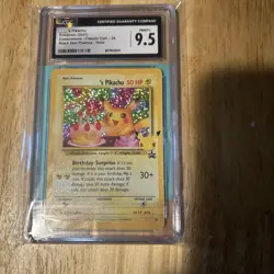 Pokemon TCG Holo Pikachu Birthday Celebrations Classic Collection NM/M Condition - Image 3