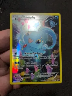 Pokemon Manaphy XY113 XY Generations Mytical BLACK STAR Promo Holo Full Art NM - Image 1