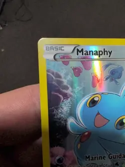 Pokemon Manaphy XY113 XY Generations Mytical BLACK STAR Promo Holo Full Art NM - Image 2
