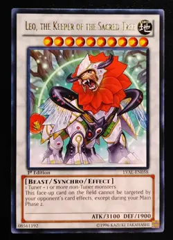 Leo, the Keeper of the Sacred Tree - LVAL-EN058 - Rare - 1st Edition - Yu-Gi-Oh! - Image 1